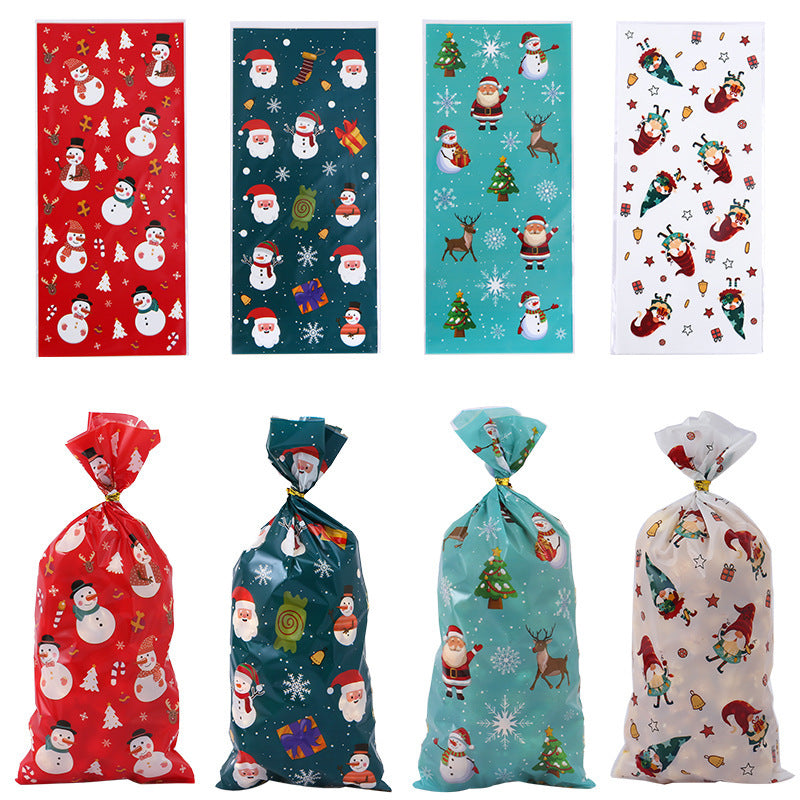 Wholesale Christmas OPP Santa Claus Candy Christmas Decoration Bag